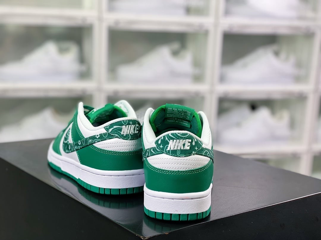 NK Dunk Low Verde Escuro, Branco e Cashew - Vista 3