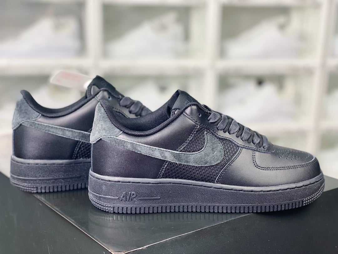 Nike Leather Cinza e Preto - Vista 2