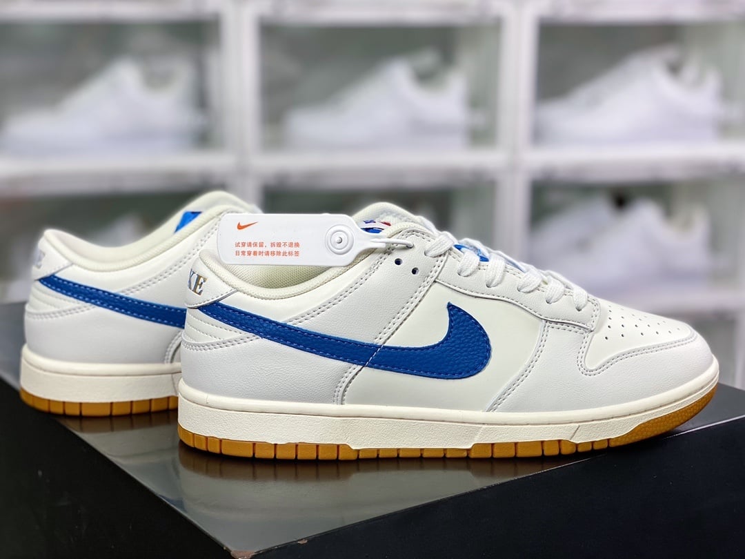 NK Dunk Low Couro Leite Índigo - Vista 2