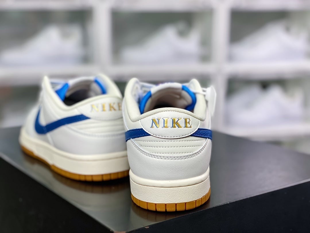 NK Dunk Low Couro Leite Índigo - Vista 4