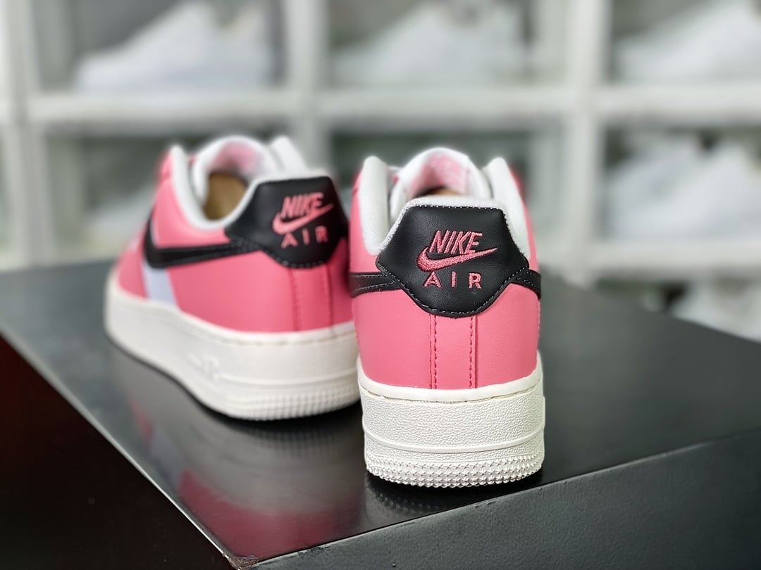 Nike Leather Branco, Laranja e Roxo - Vista 4