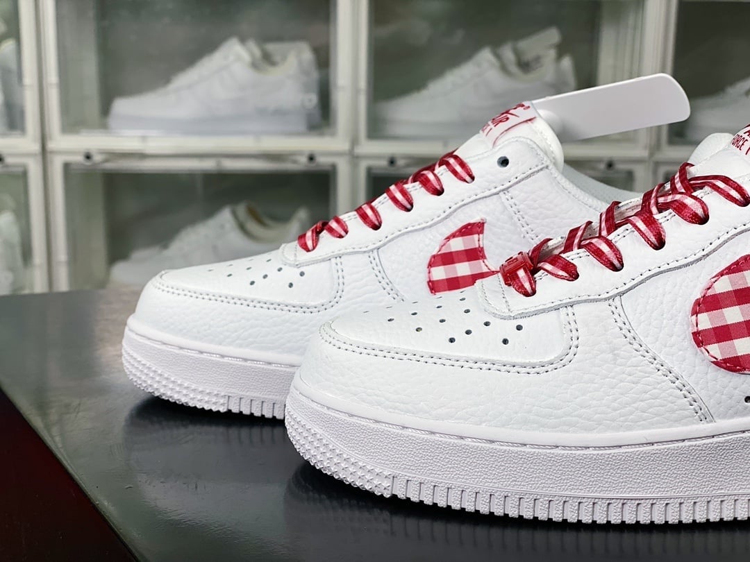 Nike Leather Branco e Vermelho Listrado - Vista 9