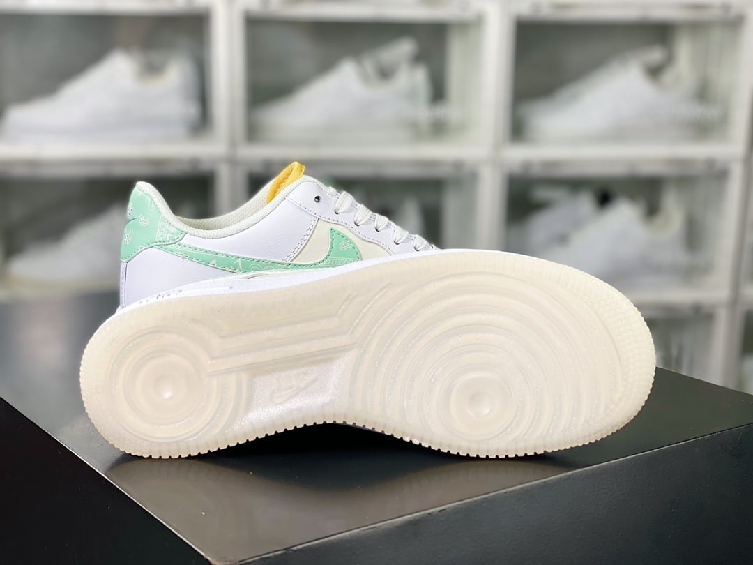Nike Leather Branco e Creme Paisley - Vista 5