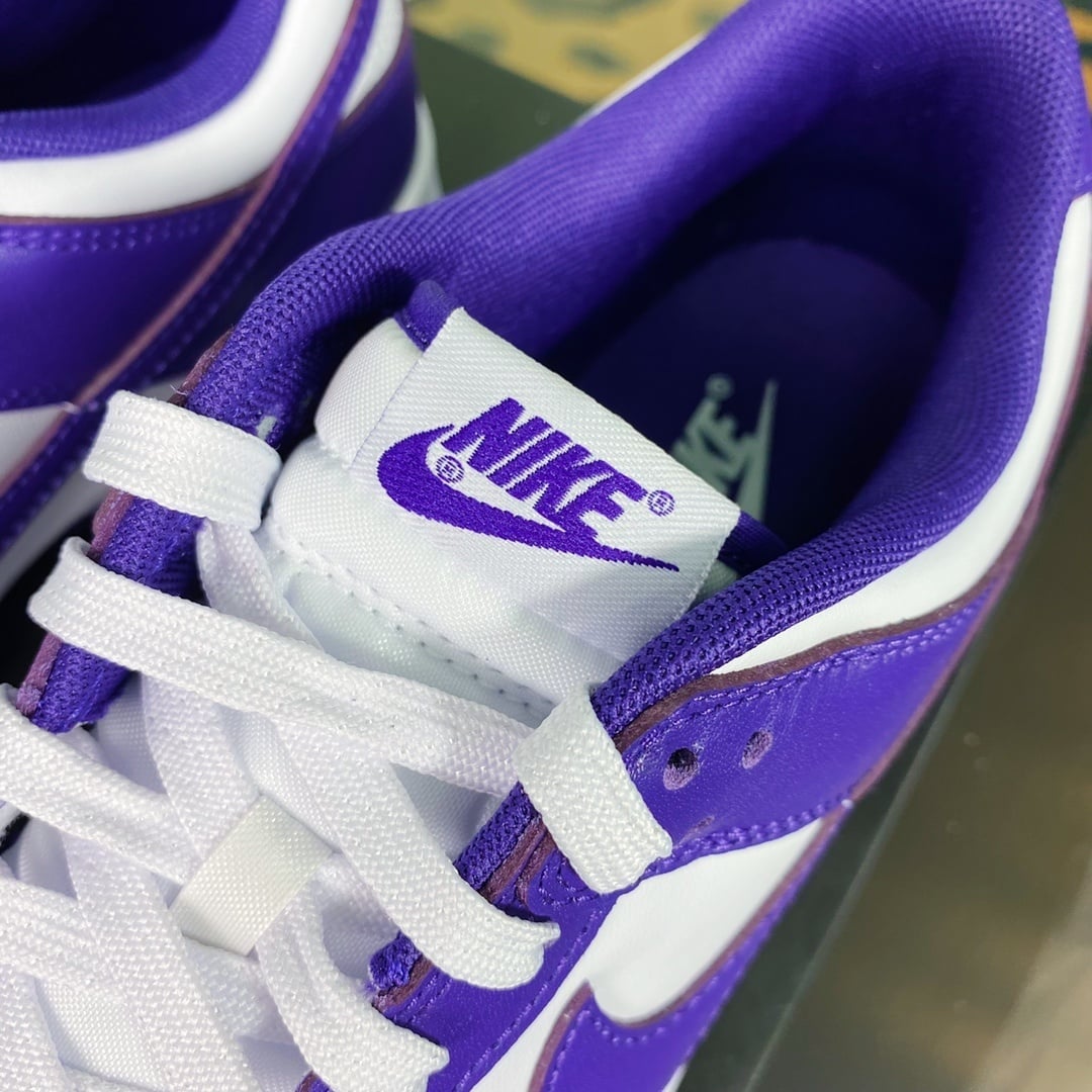 NK Dunk Low Roxo e Branco Academia - Vista 6
