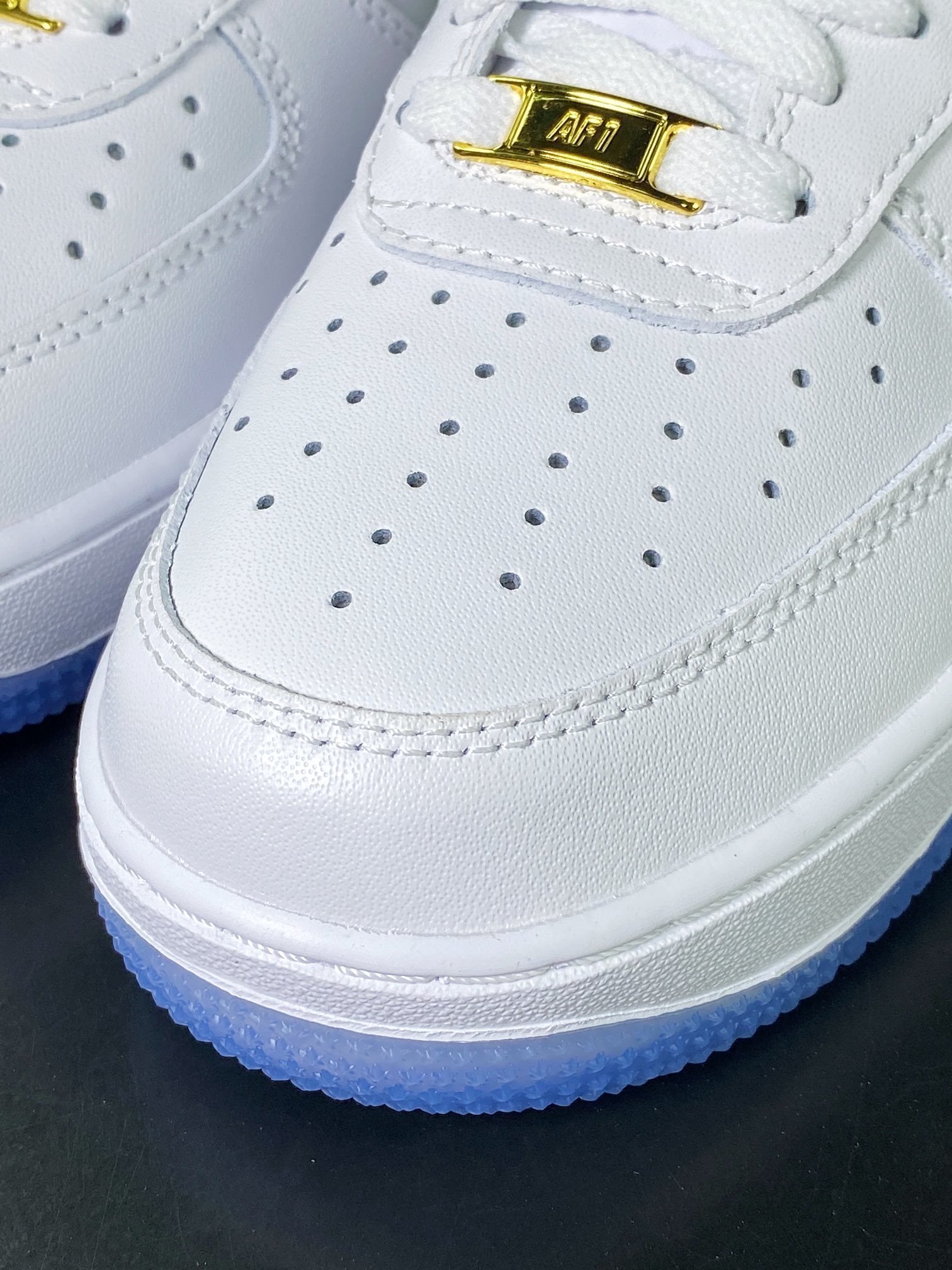Nike Leather Branco e Verde Gradiente Hook - Vista 6