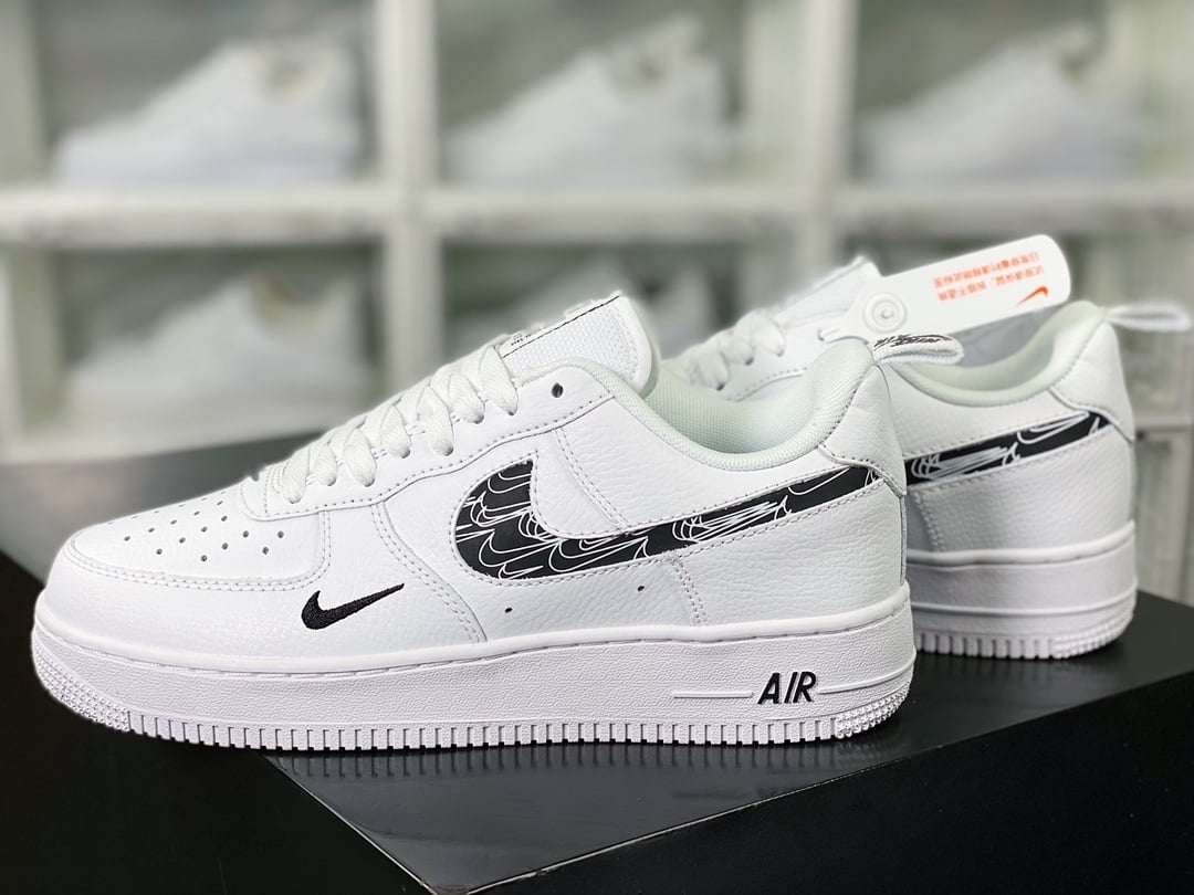Nike Leather Branco e Preto Multi Hook 3M - Vista 3