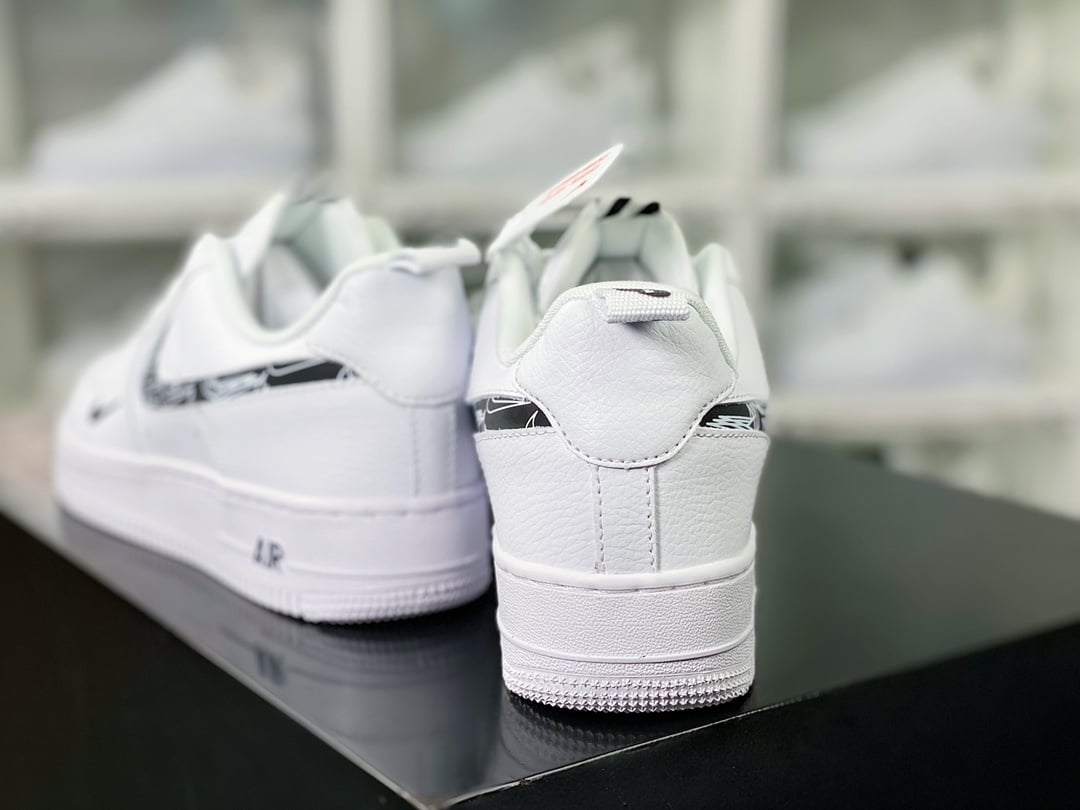 Nike Leather Branco e Preto Multi Hook 3M - Vista 4