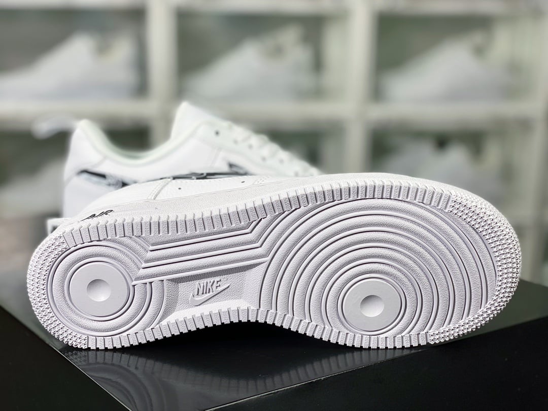 Nike Leather Branco e Preto Multi Hook 3M - Vista 5