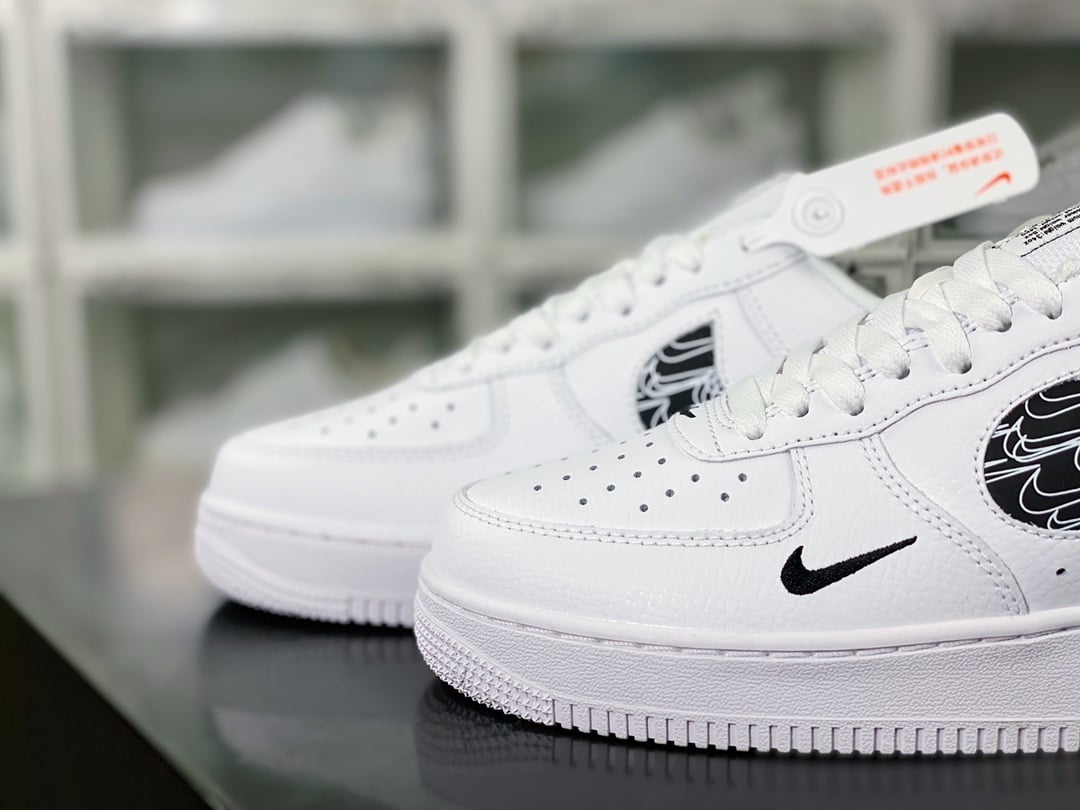 Nike Leather Branco e Preto Multi Hook 3M - Vista 8