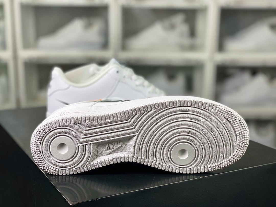 Nike Leather Branco, Preto e Verde com Quatro Hooks - Vista 5