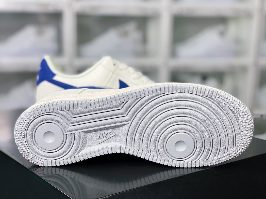 Nike Leather Creme, Cinza Claro e Azul Escuro - Vista 5