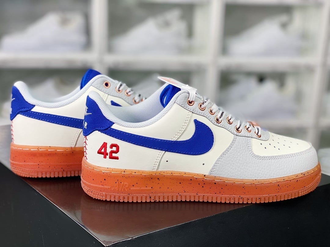 Nike Leather Creme, Cinza, Azul e Vermelho 42 Jersey - Vista 2