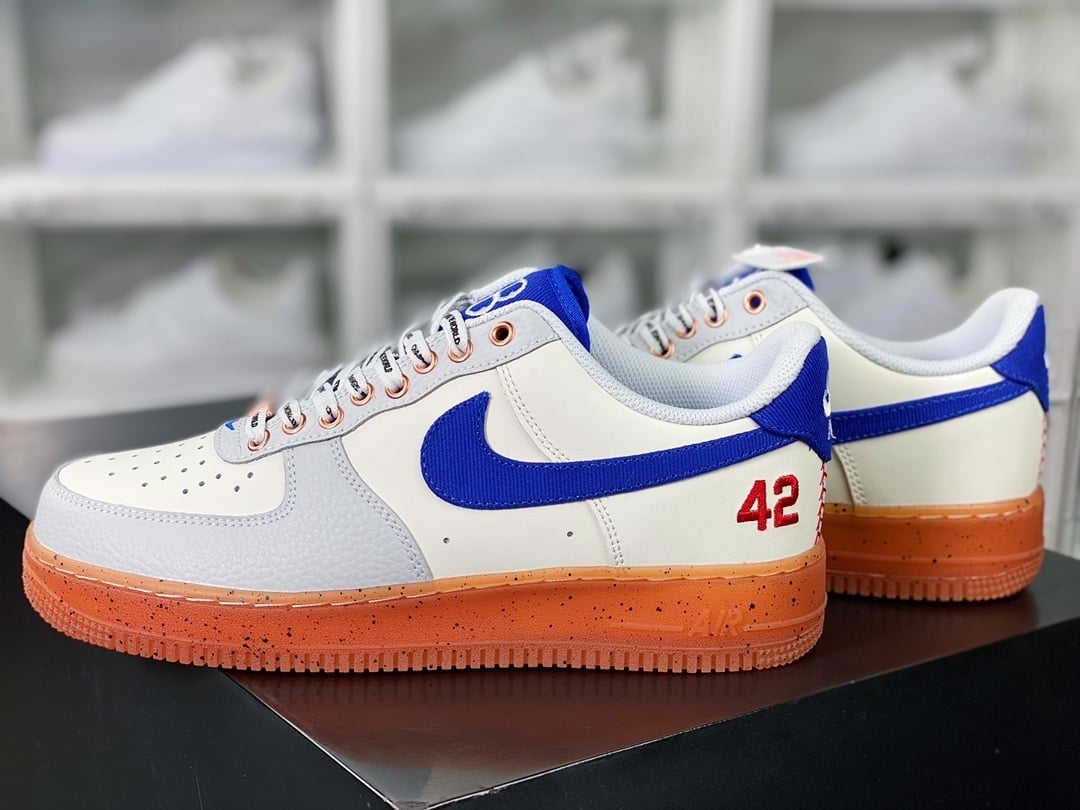 Nike Leather Creme, Cinza, Azul e Vermelho 42 Jersey - Vista 3