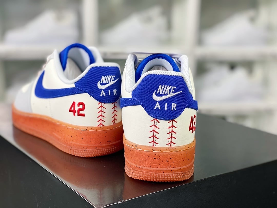 Nike Leather Creme, Cinza, Azul e Vermelho 42 Jersey - Vista 4
