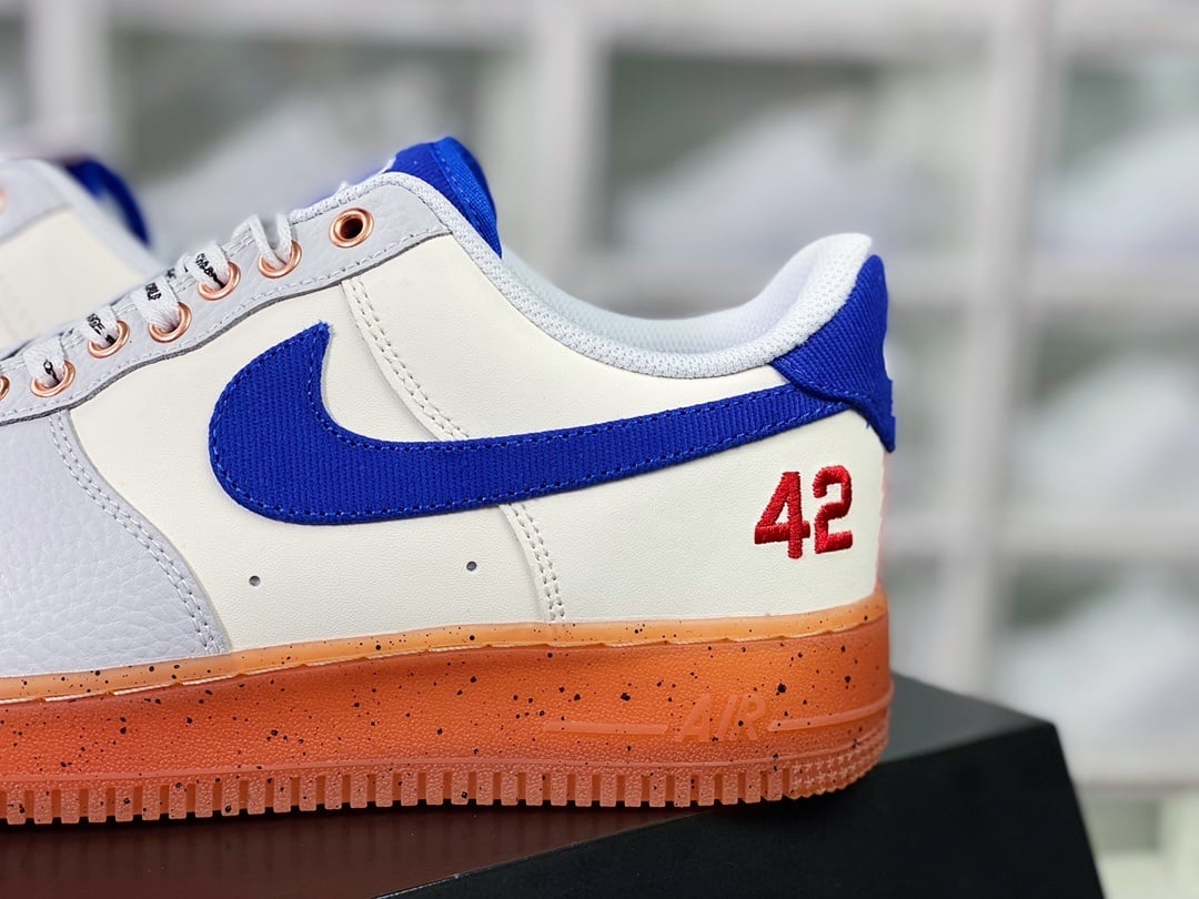 Nike Leather Creme, Cinza, Azul e Vermelho 42 Jersey - Vista 9