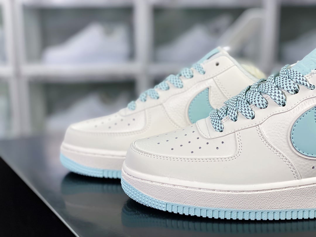 Nike Leather Creme, Cinza e Azul 3M Reflective Hook - Vista 8