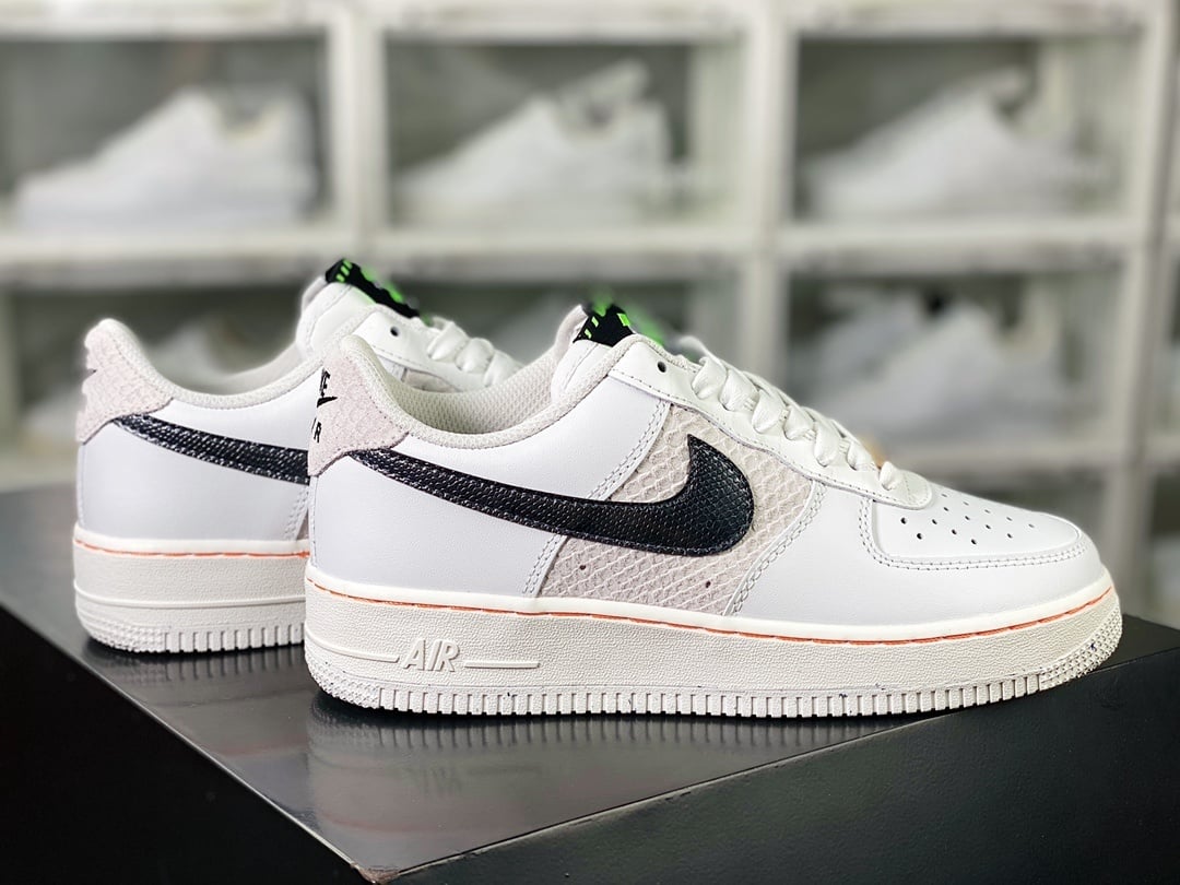 Nike Leather Creme Snake Cinza - Vista 3