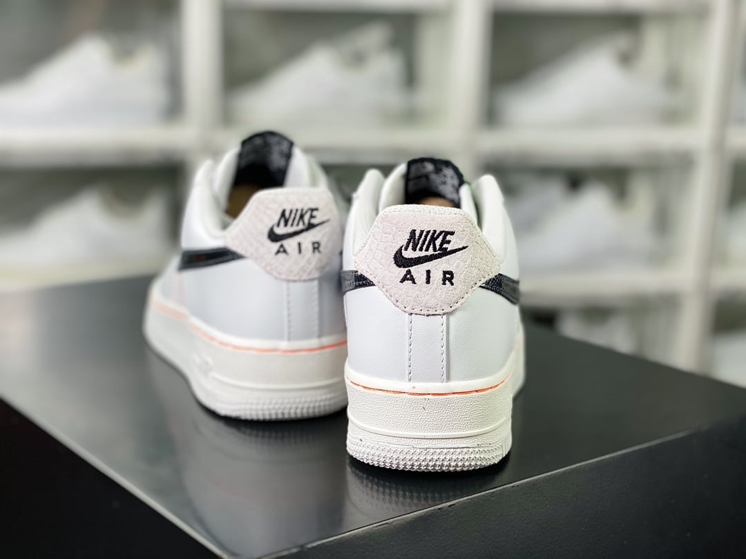 Nike Leather Creme Snake Cinza - Vista 4