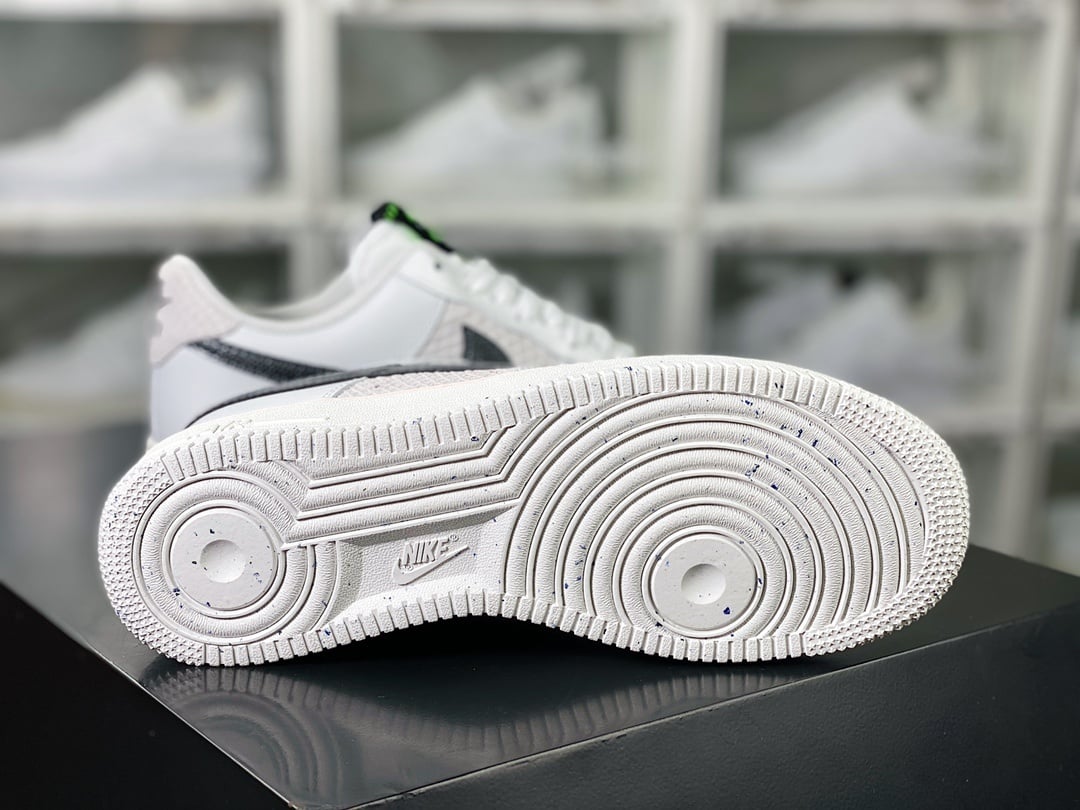 Nike Leather Creme Snake Cinza - Vista 5