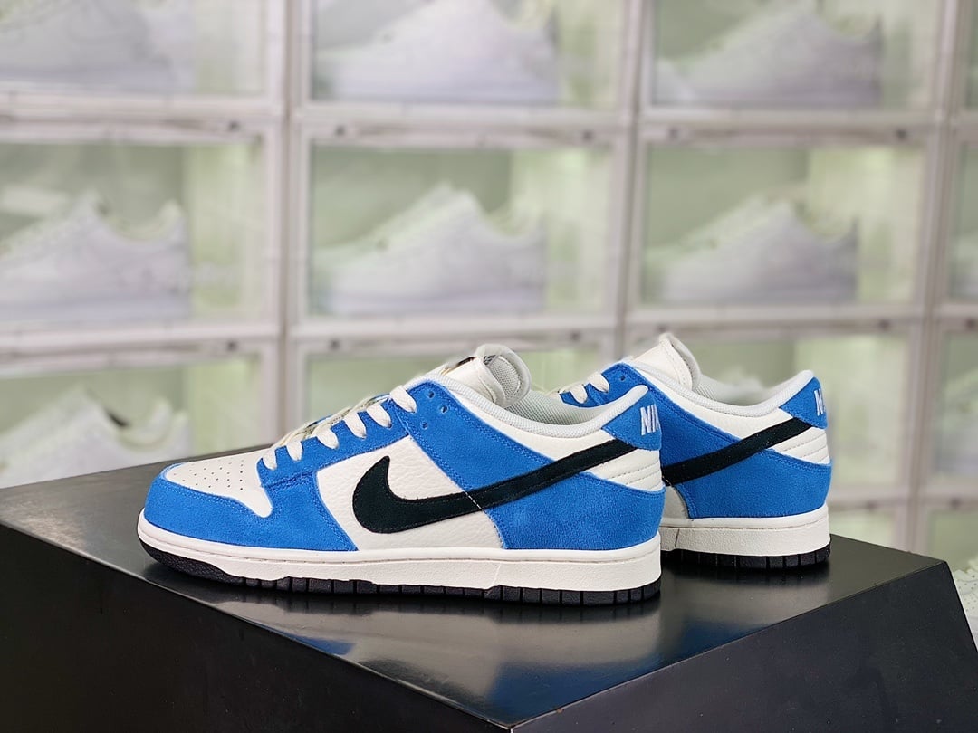 NK Dunk Low Racing Blue e Preto - Vista 2