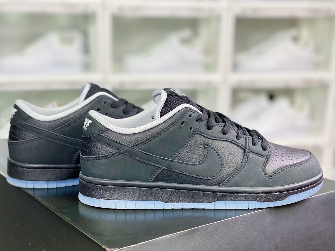 NK Dunk Low Couro Preto Cristal - Vista 2