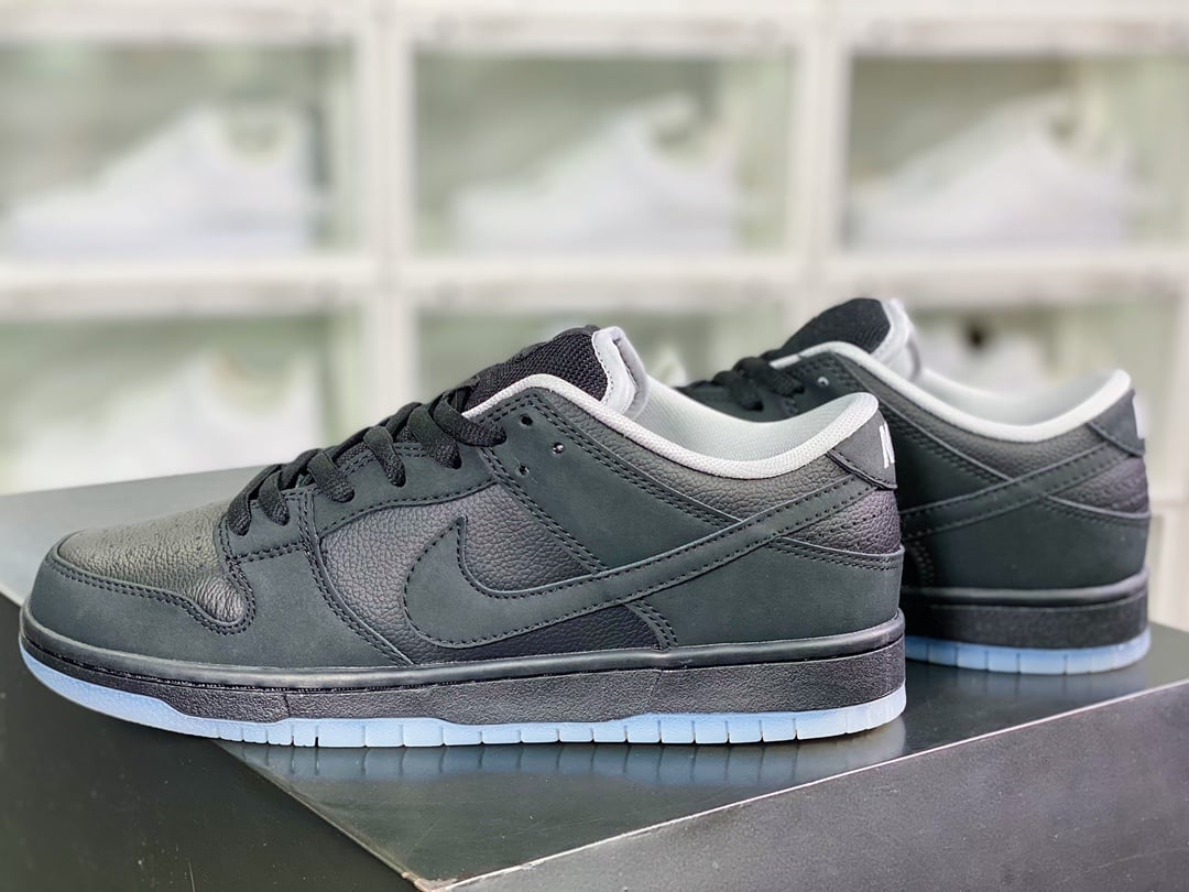 NK Dunk Low Couro Preto Cristal - Vista 3
