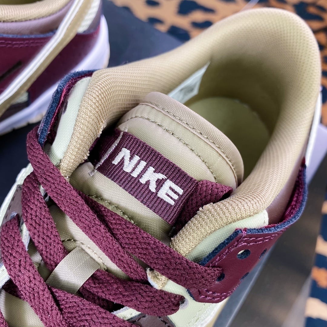 NK Dunk Low Marrom e Bege Patchwork - Vista 6