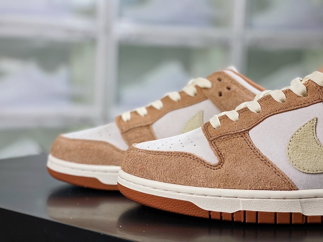 NK Dunk Low Creme e Castanho Milk Tea - Vista 8
