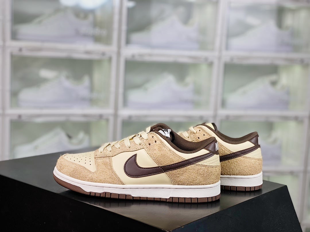 NK Dunk Low Creme e Castanho Leopardo - Vista 2