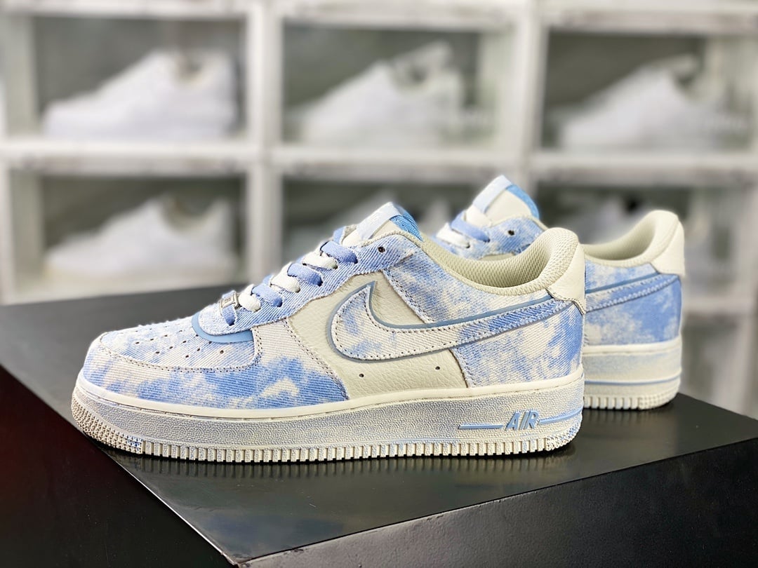 Nike Denim Creme e Azul Claro - Vista 2