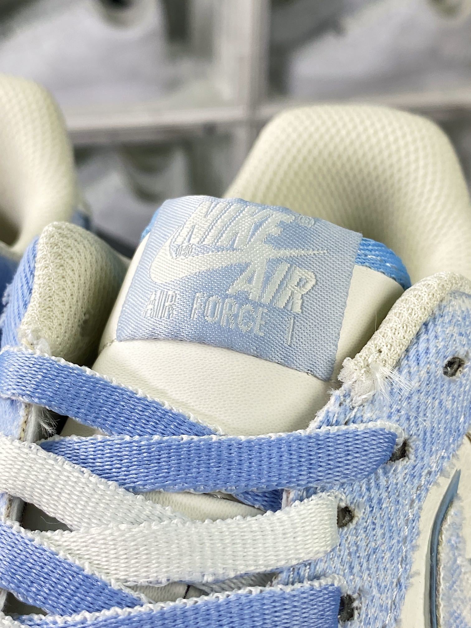 Nike Denim Creme e Azul Claro - Vista 7