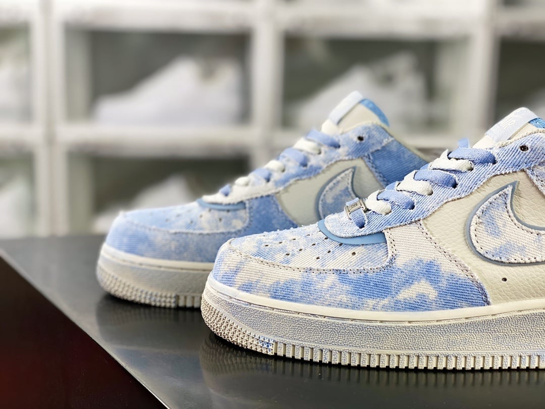 Nike Denim Creme e Azul Claro - Vista 8