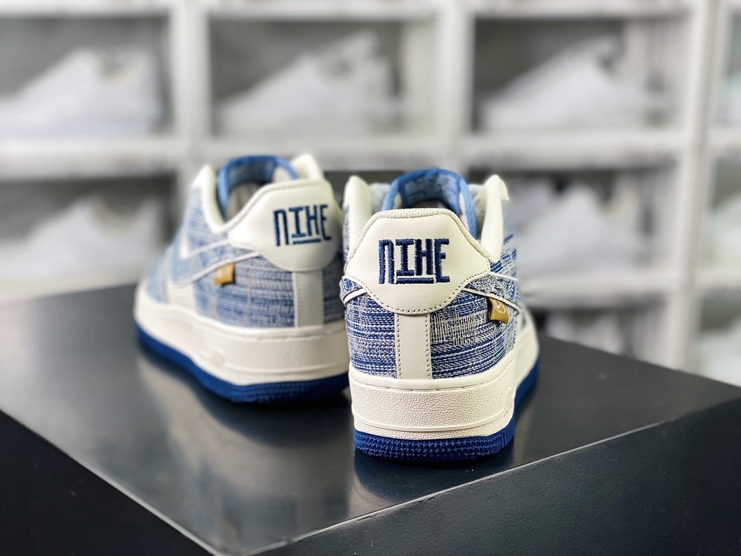 Nike Denim Creme com Patch - Vista 4