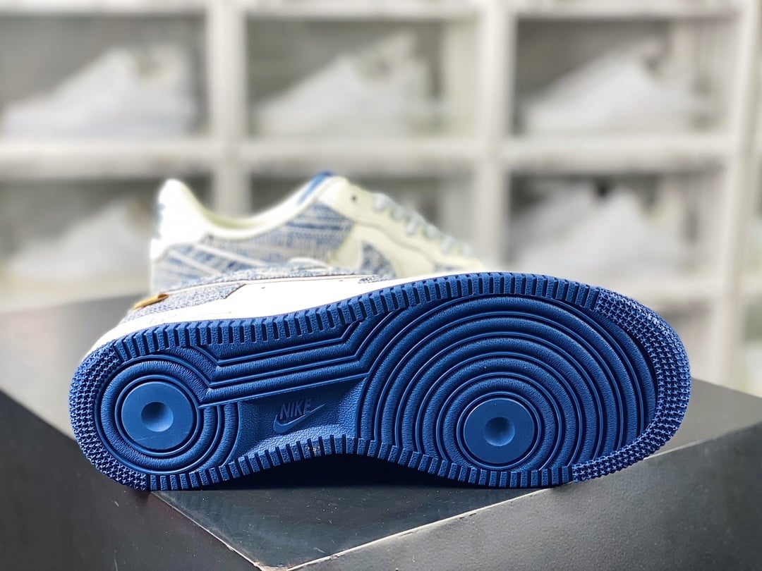 Nike Denim Creme com Patch - Vista 5