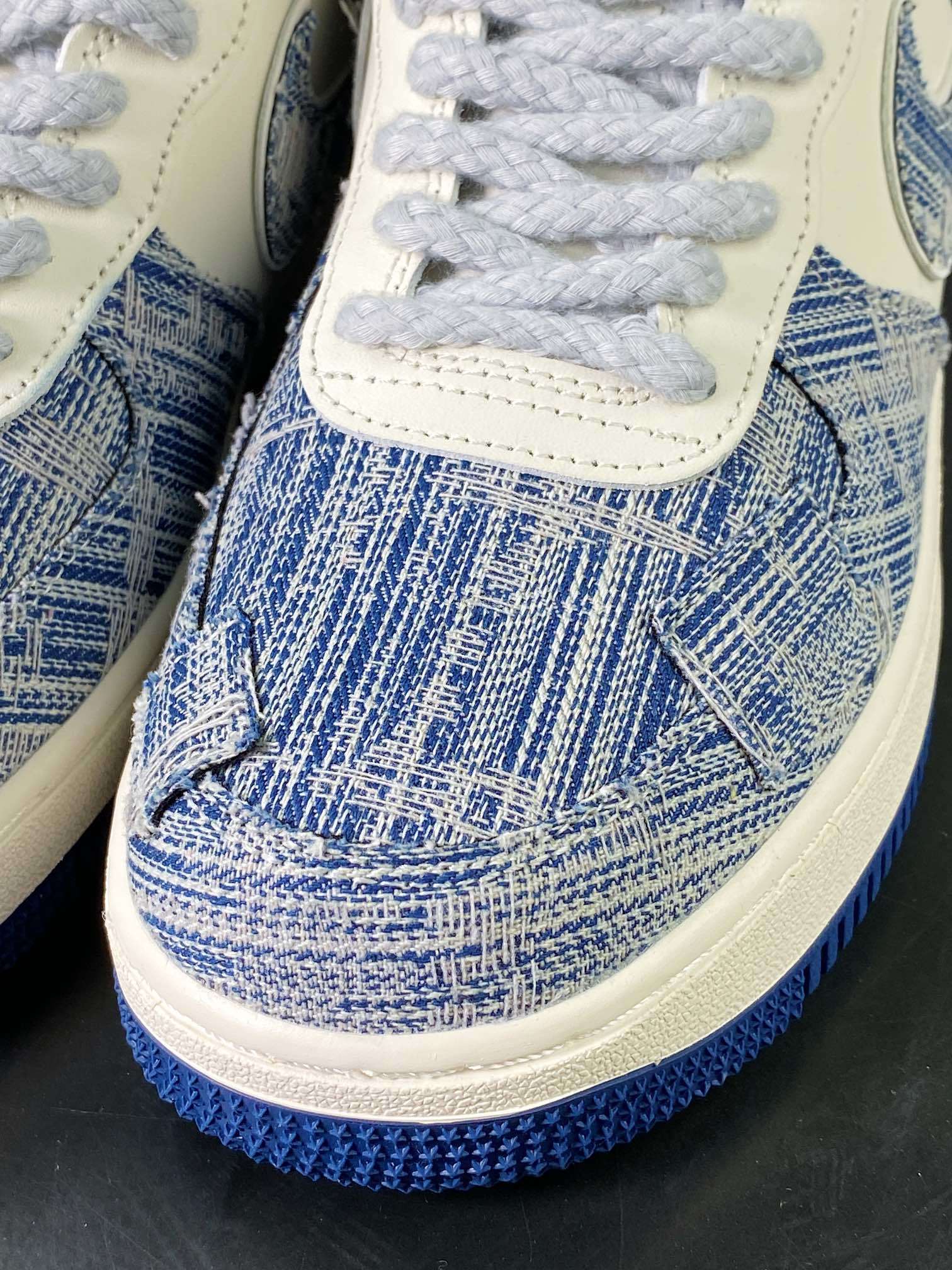 Nike Denim Creme com Patch - Vista 6
