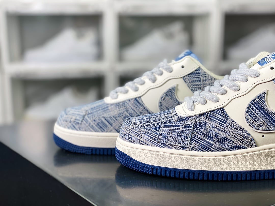 Nike Denim Creme com Patch - Vista 8