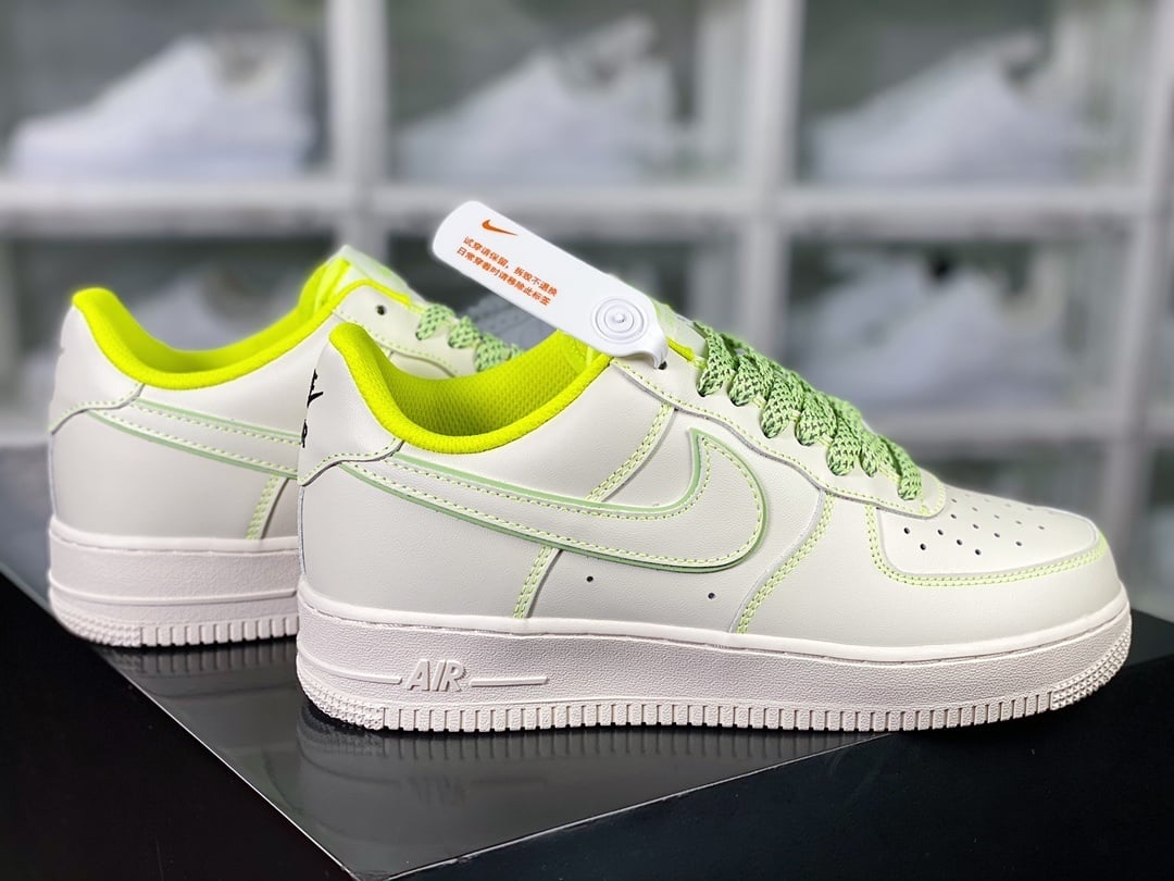 Nike Creme Verde Fluorescente 3M Reflective - Vista 2