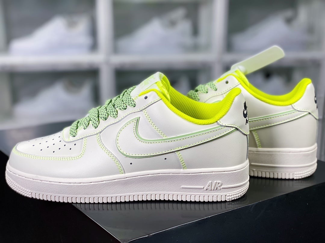 Nike Creme Verde Fluorescente 3M Reflective - Vista 3
