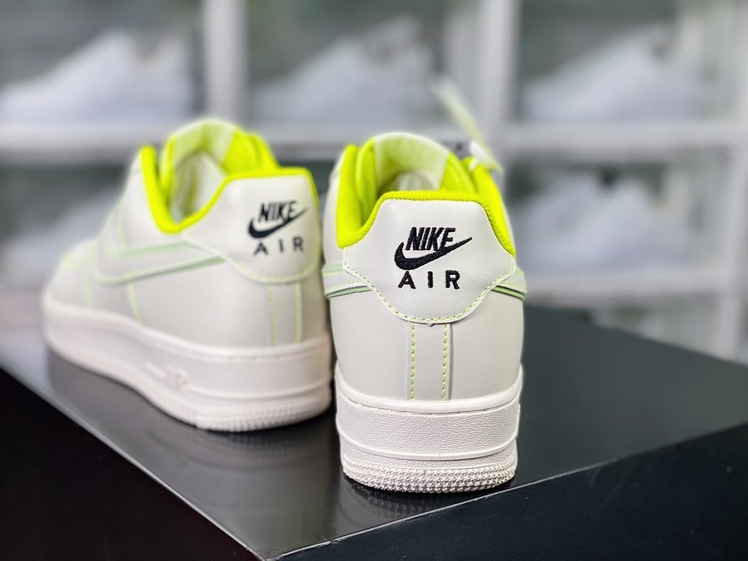 Nike Creme Verde Fluorescente 3M Reflective - Vista 4