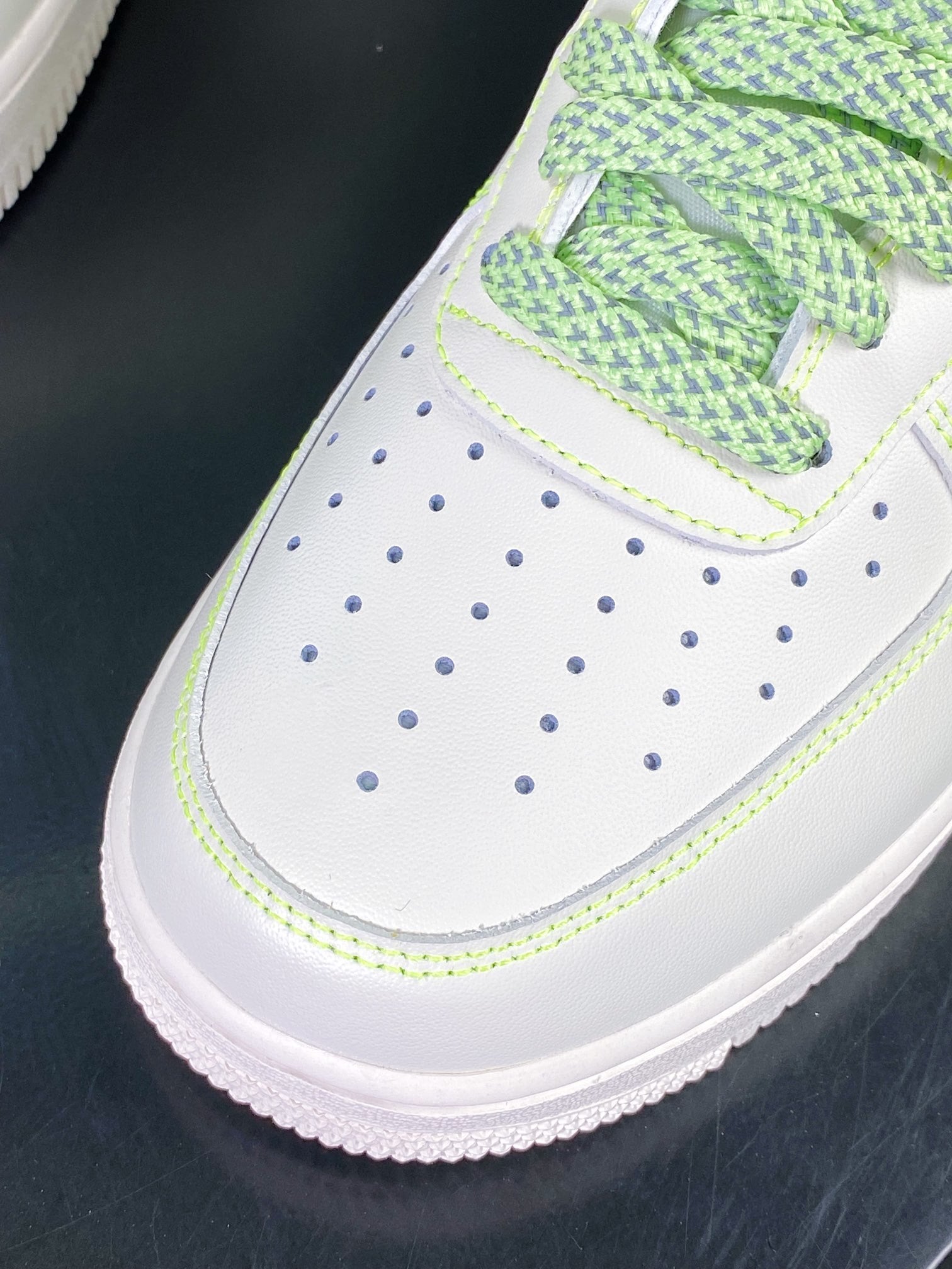 Nike Creme Verde Fluorescente 3M Reflective - Vista 6