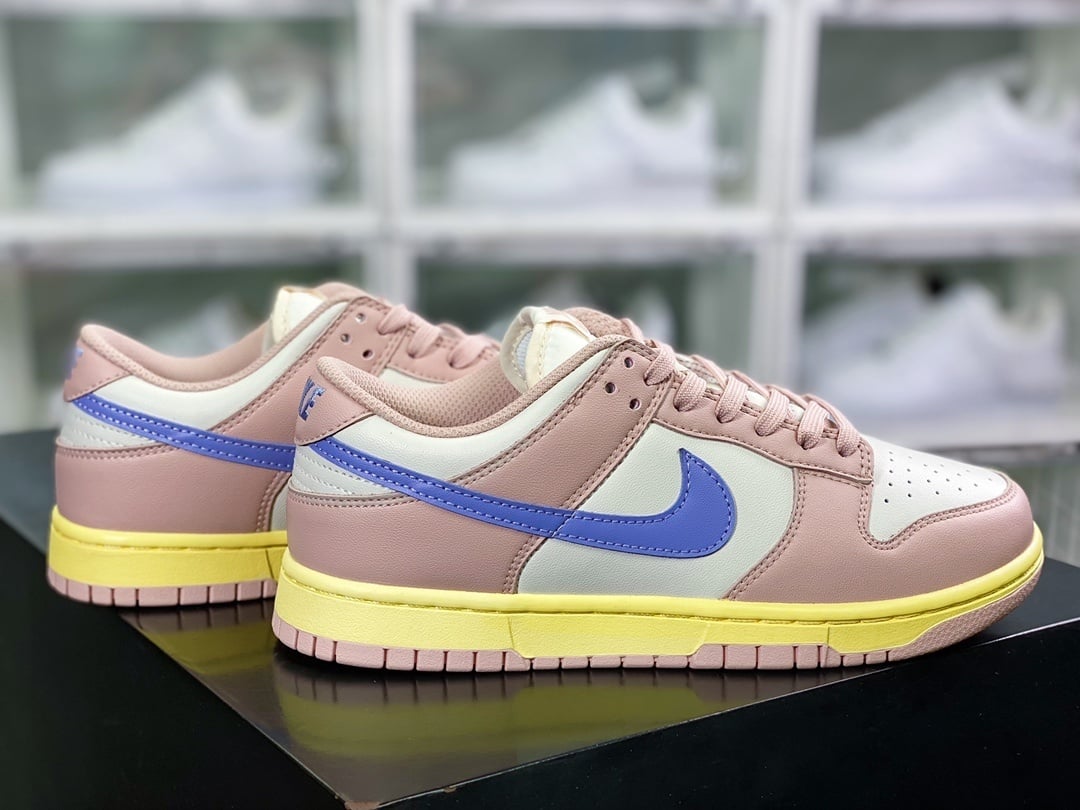 NK Dunk Low Rosa Leite Roxo LinaBell - Vista 2