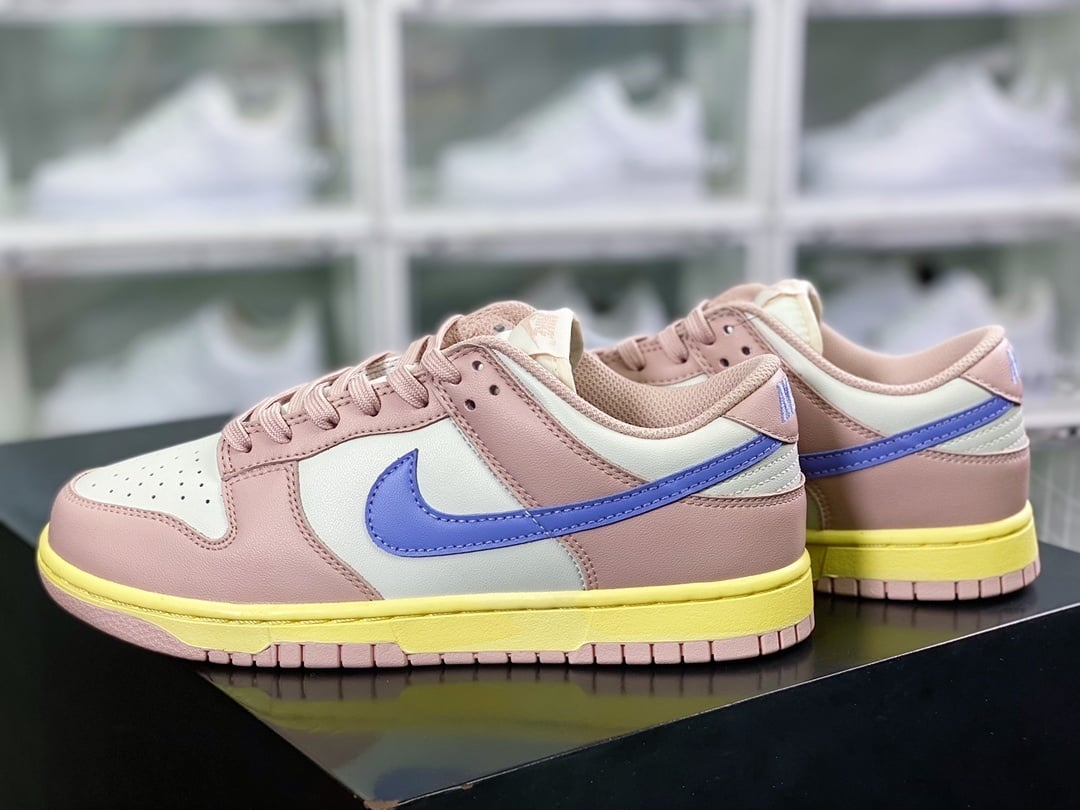 NK Dunk Low Rosa Leite Roxo LinaBell - Vista 3