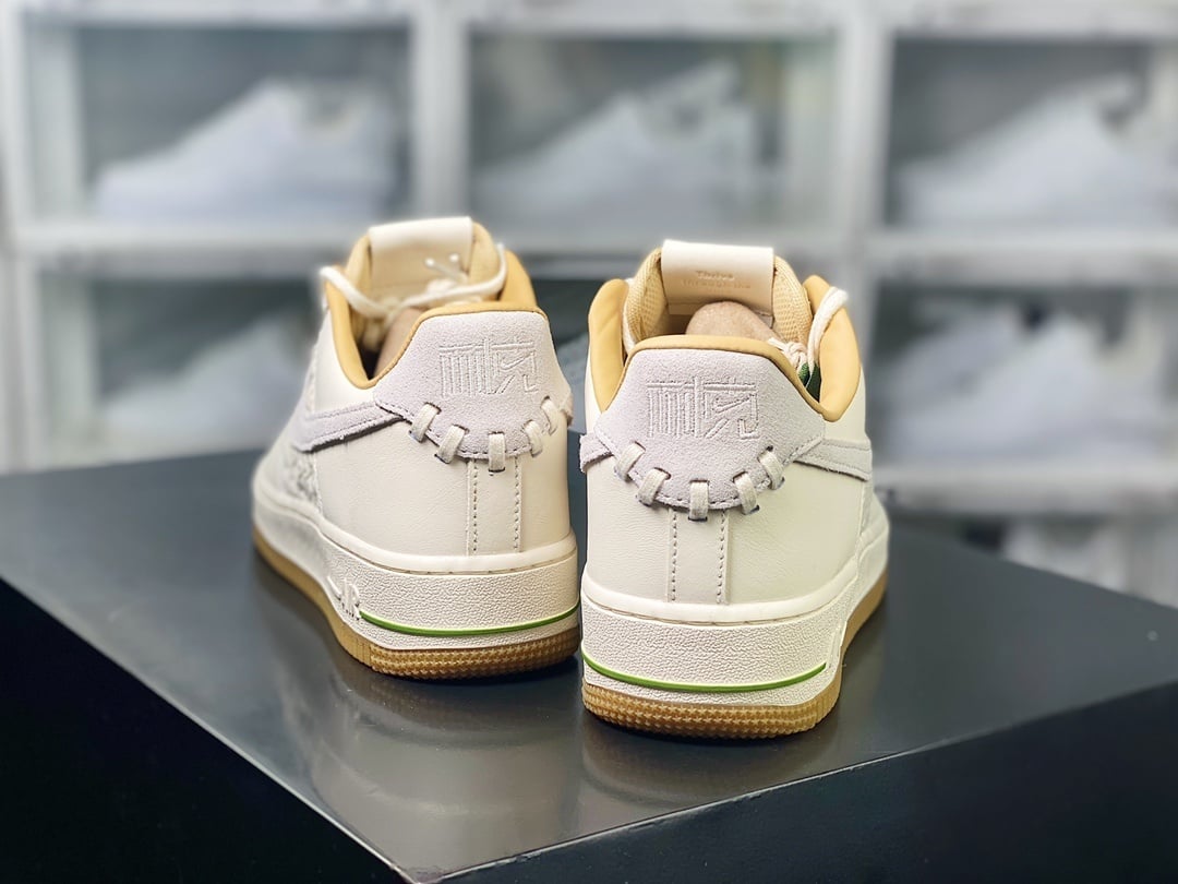 Nike Trançado Bamboo Bege e Marrom - Vista 4