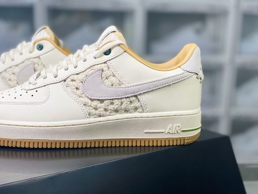 Nike Trançado Bamboo Bege e Marrom - Vista 9