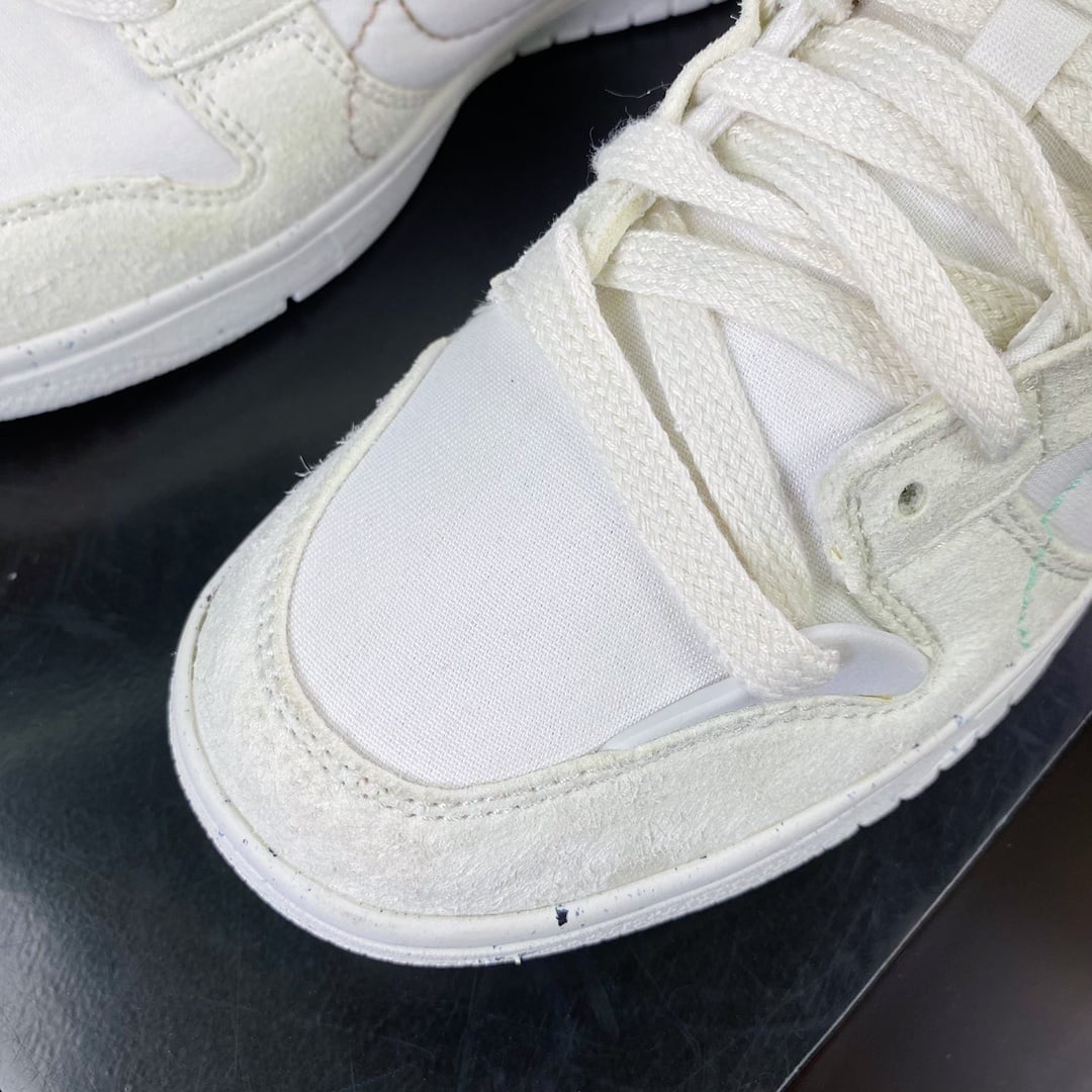 NK Dunk Low Deconstruído Off-White e Rosa Duplo Swoosh - Vista 5