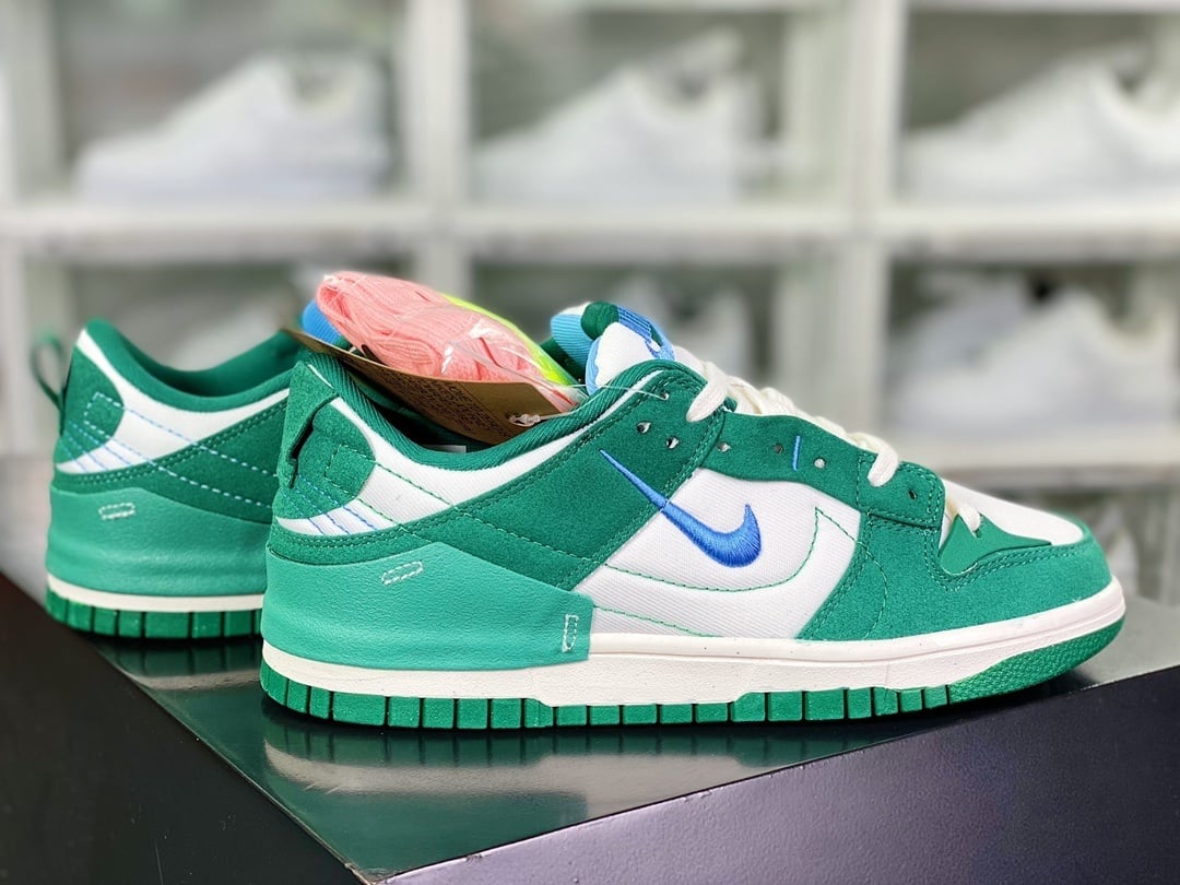 NK Dunk Low Deconstruído Verde Pavão, - Vista 2