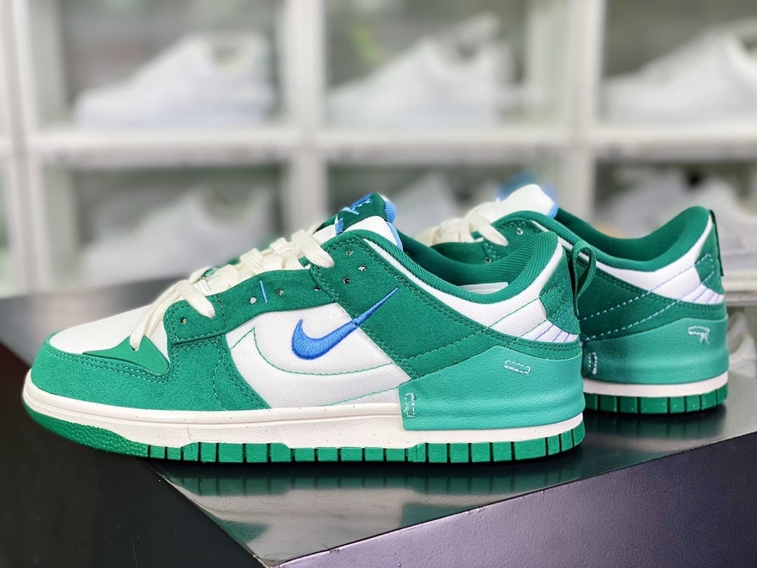 NK Dunk Low Deconstruído Verde Pavão, - Vista 3