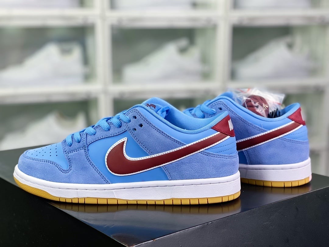 NK Dunk Low Philadelphia Azul Bubblegum - Vista 3
