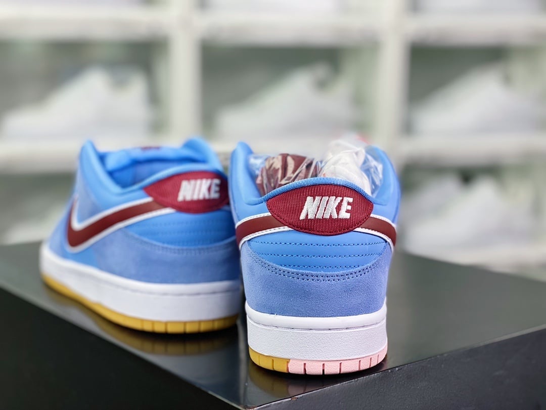 NK Dunk Low Philadelphia Azul Bubblegum - Vista 4