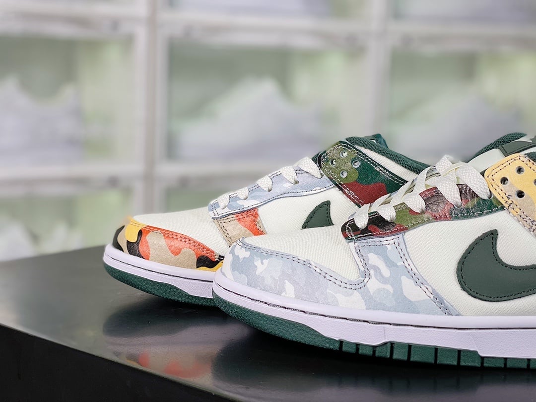 NK Dunk Low Camuflagem Assimétrica - Vista 8